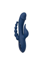 Cal Exotics - III - Triple Orgasm Double Penetration Rabbit Vibrator - Blue - Stag Shop