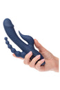 Cal Exotics - III - Triple Orgasm Double Penetration Rabbit Vibrator - Blue - Stag Shop