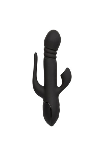 Cal Exotics - III - Triple Euphoria Double Penetration Rabbit Vibrator - Black - Stag Shop