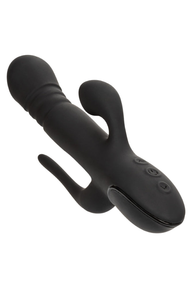 Cal Exotics - III - Triple Euphoria Double Penetration Rabbit Vibrator - Black - Stag Shop