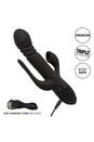 Cal Exotics - III - Triple Euphoria Double Penetration Rabbit Vibrator - Black - Stag Shop