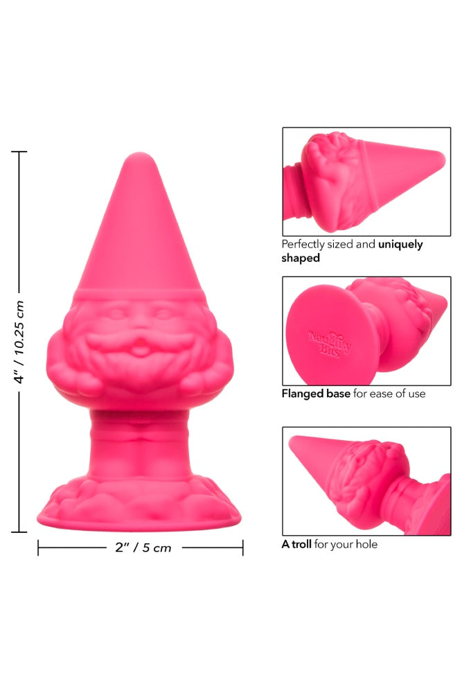 Cal Exotics - Naught Bits - Anal Gnome Butt Plug - Pink - Stag Shop