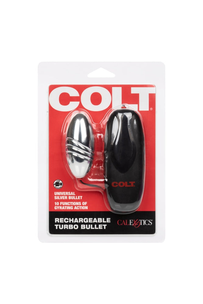 Cal Exotics - Colt - Rechargeable Turbo Bullet - Black/Silver - Stag Shop