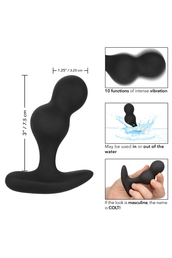 Cal Exotics - Colt - Dual Power Vibrating Prostate Probe - Black - Stag Shop