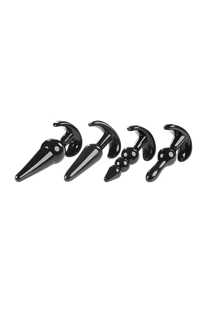 Selopa - Intro To Plugs - 4pc Anal Plug Set - Black - Stag Shop