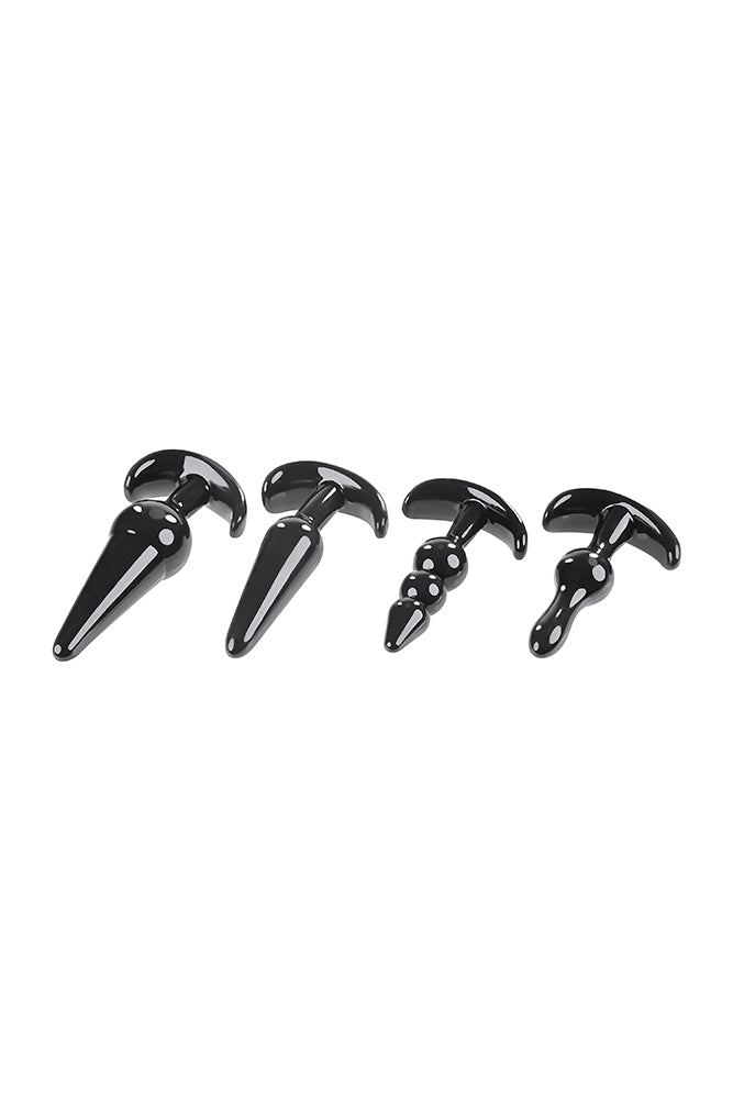 Selopa - Intro To Plugs - 4pc Anal Plug Set - Black - Stag Shop