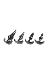 Selopa - Intro To Plugs - 4pc Anal Plug Set - Black - Stag Shop