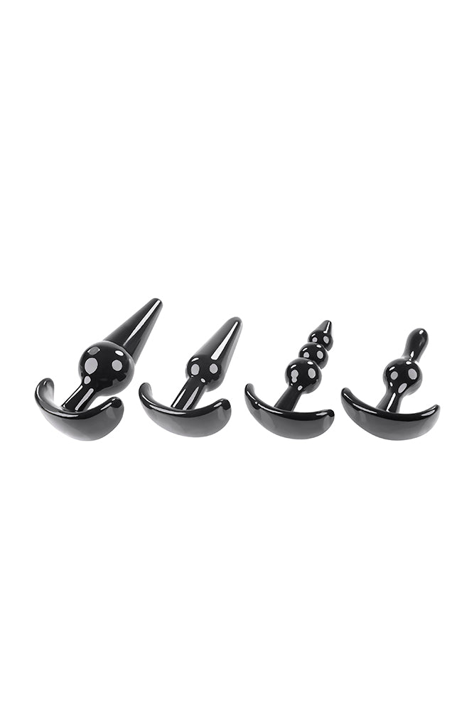 Selopa - Intro To Plugs - 4pc Anal Plug Set - Black - Stag Shop