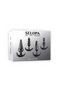 Selopa - Intro To Plugs - 4pc Anal Plug Set - Black - Stag Shop