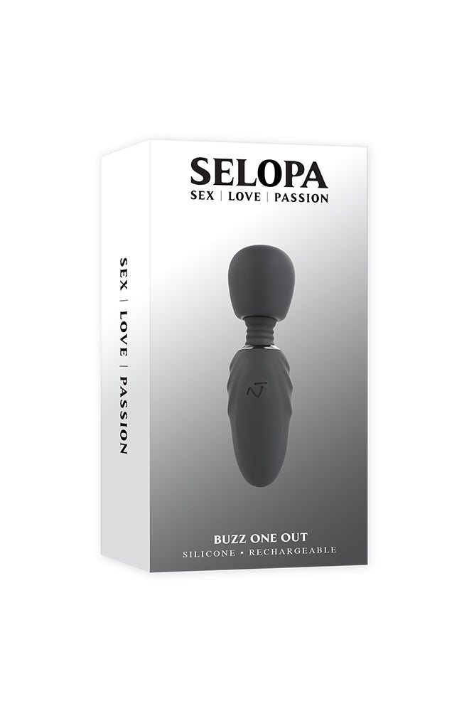 Selopa - Buzz One Out - Powerful Petite Mini Wand - Black - Stag Shop