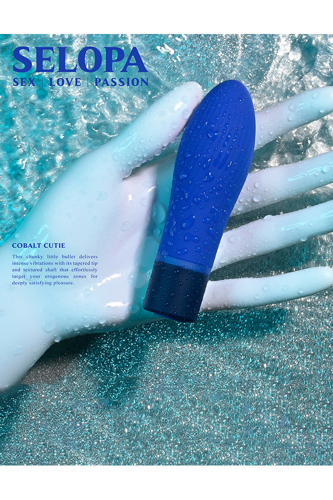 Selopa - Cobalt Cutie Bullet Vibrator - Blue - Stag Shop