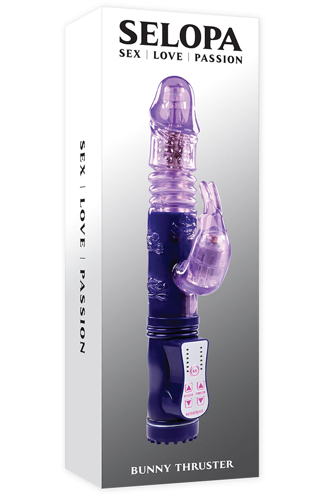 Selopa - Bunny Thruster Vibrator - Purple - Stag Shop