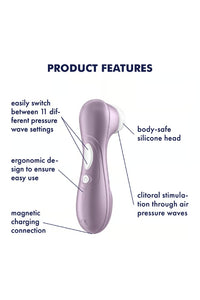 Thumbnail for Satisfyer - Pro 2 Generation 2 Air Pulse Clitoral Stimulator - Violet - Stag Shop