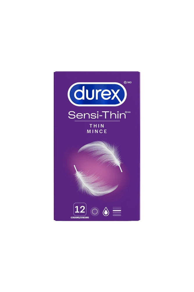 Durex - Sensi-Thin - Ultra Fine Lubricated Condoms - 12 Pack - Stag Shop