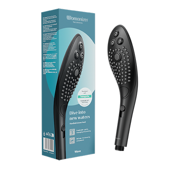 Womanizer - Wave 2-in-1 Pleasure Stimulation Shower Head - Black - Stag Shop