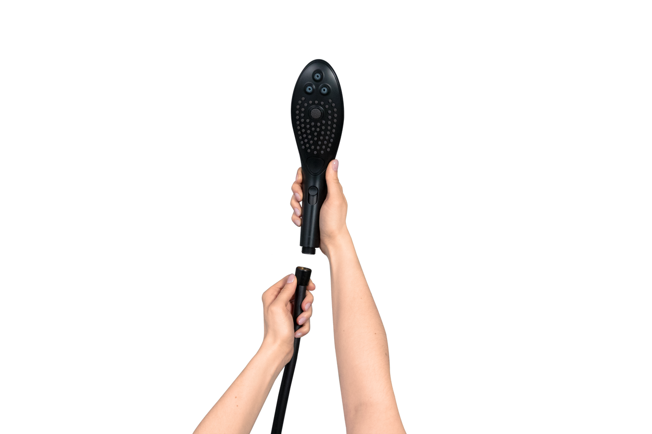 Womanizer - Wave 2-in-1 Pleasure Stimulation Shower Head - Black - Stag Shop