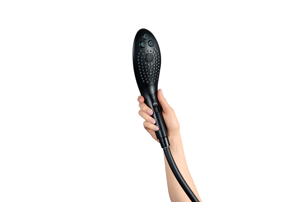 Womanizer - Wave 2-in-1 Pleasure Stimulation Shower Head - Black - Stag Shop