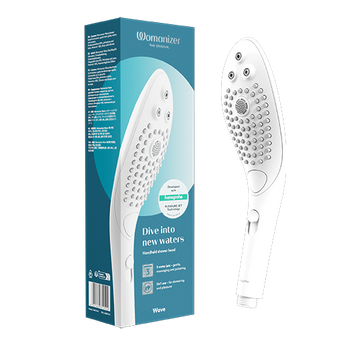 Womanizer - Wave 2-in-1 Pleasure Stimulation Shower Head - White - Stag Shop