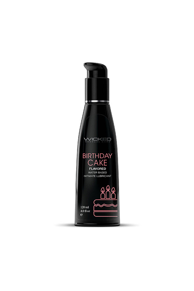 Wicked Sensual Care - Aqua Flavored Lubricant - Birthday Cake - Stag Shop
