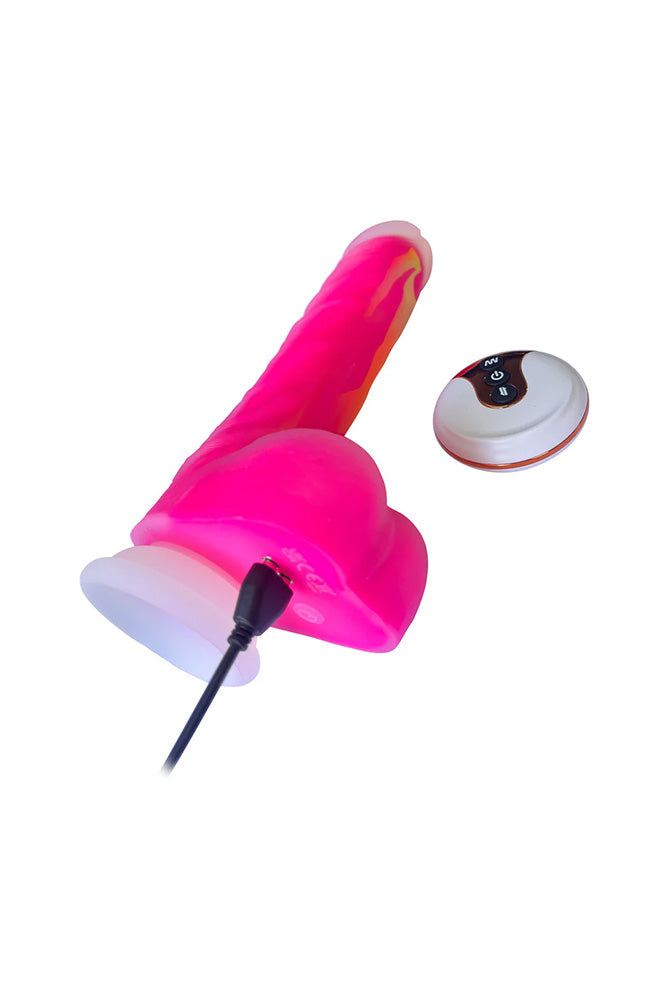 Adam & Eve - The Squiggler Remote Control Dual Density Gyrating Dildo - Stag Shop