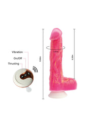 Adam & Eve - The Squiggler Remote Control Dual Density Gyrating Dildo - Stag Shop