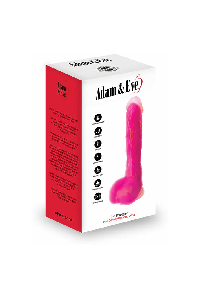 Adam & Eve - The Squiggler Remote Control Dual Density Gyrating Dildo - Stag Shop
