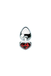 Adam & Eve - Red Heart Gem Anal Plug - Small - Stag Shop
