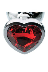 Adam & Eve - Red Heart Gem Anal Plug - Small - Stag Shop