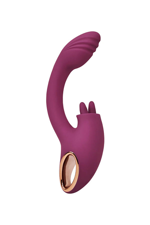 Adam & Eve - Rose Gold Clit Tickler Dual Stimulating Vibrator - Stag Shop