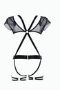 Allure Lingerie - Adore - St. Tropez Babe Strappy Teddy - Black - OS - Stag Shop