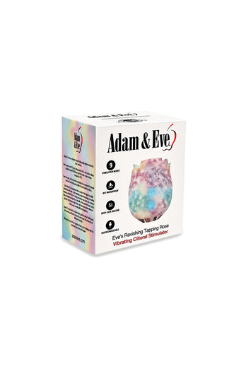 Adam & Eve - Ravishing Rainbow Rose Tapping Clitoral Stimulator - Stag Shop