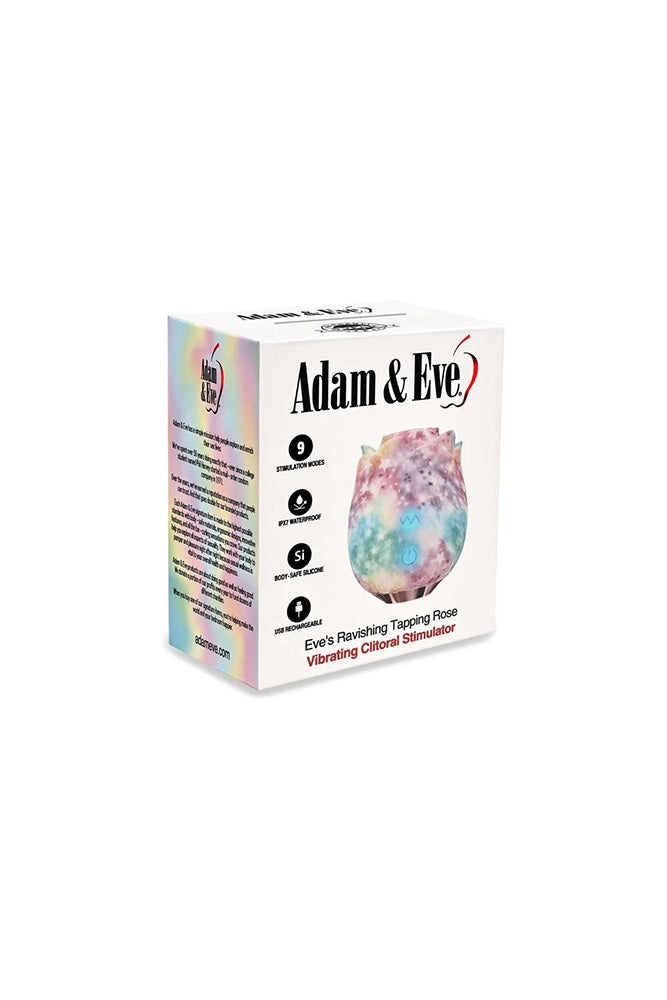 Adam & Eve - Ravishing Rainbow Rose Tapping Clitoral Stimulator - Stag Shop