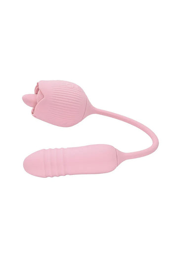 Adam & Eve - Thrust & Tickle Rose Vibrator - Stag Shop