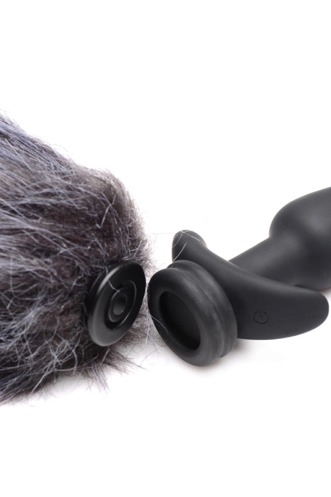 XR Brands - Tailz - Snap-On Vibrating Silicone Plug with 3 Interchangeable Tails - Stag Shop