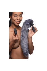 XR Brands - Tailz - Snap-On Vibrating Silicone Plug with 3 Interchangeable Tails - Stag Shop