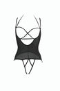 Allure Lingerie - Angelina Strappy Mesh Teddy - Assorted Colours - OS - Stag Shop