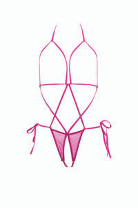 Thumbnail for Allure Lingerie - Harlowe Strappy Teddy - Assorted Colours - OS - Stag Shop