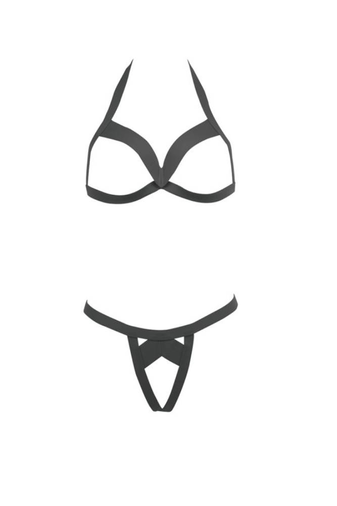 Allure Lingerie - Kitten - Together Forever Harness Bra & Thong - Assorted Colours - OS - Stag Shop