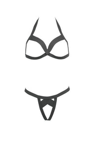 Thumbnail for Allure Lingerie - Kitten - Together Forever Harness Bra & Thong - Assorted Colours - OS - Stag Shop