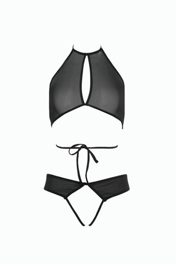 Allure Lingerie - Marley Peek-a-Boo Bra & Panty Set - Assorted Colours - OS - Stag Shop