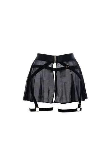 Allure Lingerie - Adore - Some Like it Hot Garter Skirt - Black - OS - Stag Shop