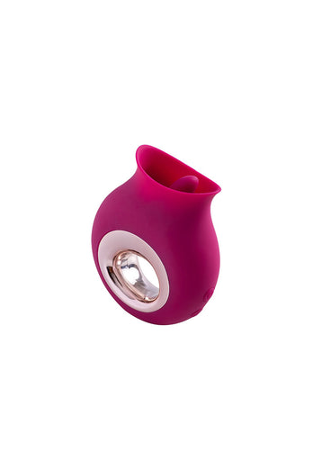 Honey Play Box - Alvina Vibrating & Licking Clitoral Stimulator - Red - Stag Shop