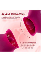 Honey Play Box - Alvina Vibrating & Licking Clitoral Stimulator - Red - Stag Shop