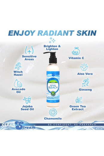 XR Brands - CleanStream - Anal Bleach with Vitamin C and Aloe - Stag Shop
