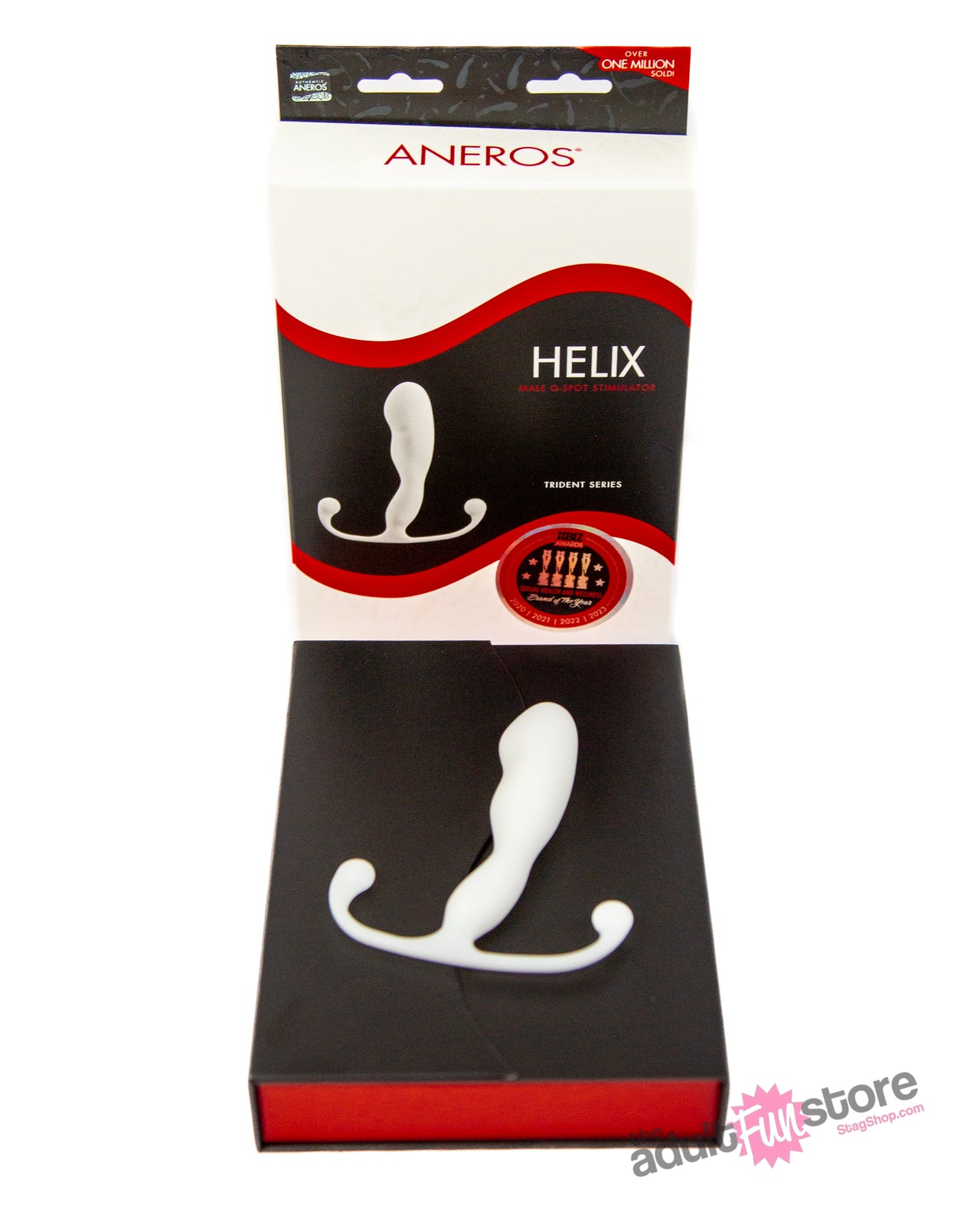 Aneros - Helix Trident Prostate Massager - White - Stag Shop