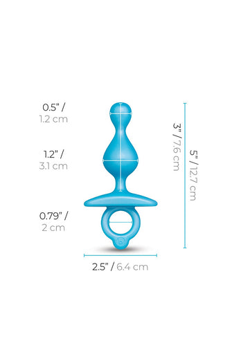 b-Vibe - Butties - Pop Beaded Silicone Anal Plug - Stag Shop