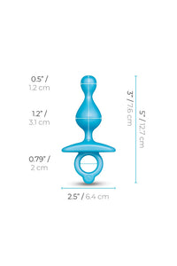 Thumbnail for b-Vibe - Butties - Pop Beaded Silicone Anal Plug - Stag Shop