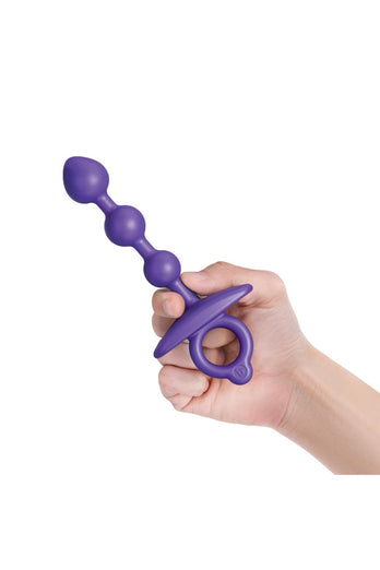 b-Vibe - Butties - Zip Beaded Silicone Anal Plug - Stag Shop
