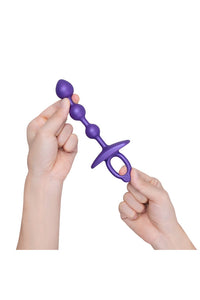 Thumbnail for b-Vibe - Butties - Zip Beaded Silicone Anal Plug - Stag Shop