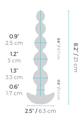b-Vibe - Cinco Anal Beads - Black - Stag Shop